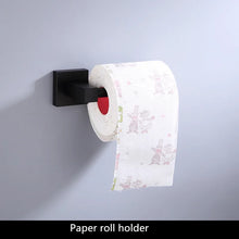 Bathroom Accessories Towel Rail Paper Holder,Towel Rack,Toilet Brush holder ,Towel Holder Aluminum Black bathroom Hardware set