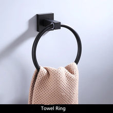 Bathroom Accessories Towel Rail Paper Holder,Towel Rack,Toilet Brush holder ,Towel Holder Aluminum Black bathroom Hardware set