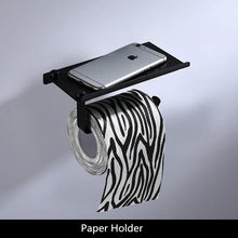 Bathroom Accessories Towel Rail Paper Holder,Towel Rack,Toilet Brush holder ,Towel Holder Aluminum Black bathroom Hardware set
