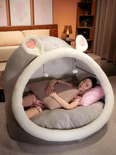 Cute Oversized Adult Child Plush Tent Cozy House Lazy Person Sofa On The Ground Cat's Nest Christmas Cushions Sitting Cushion