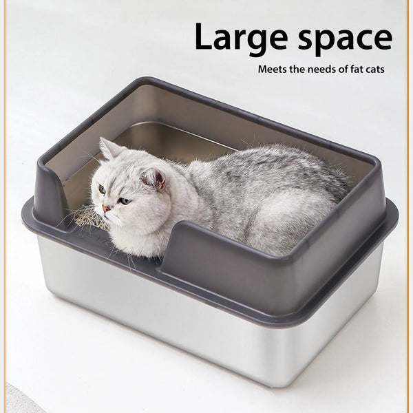 Stainless Steel Cat Litter Pan