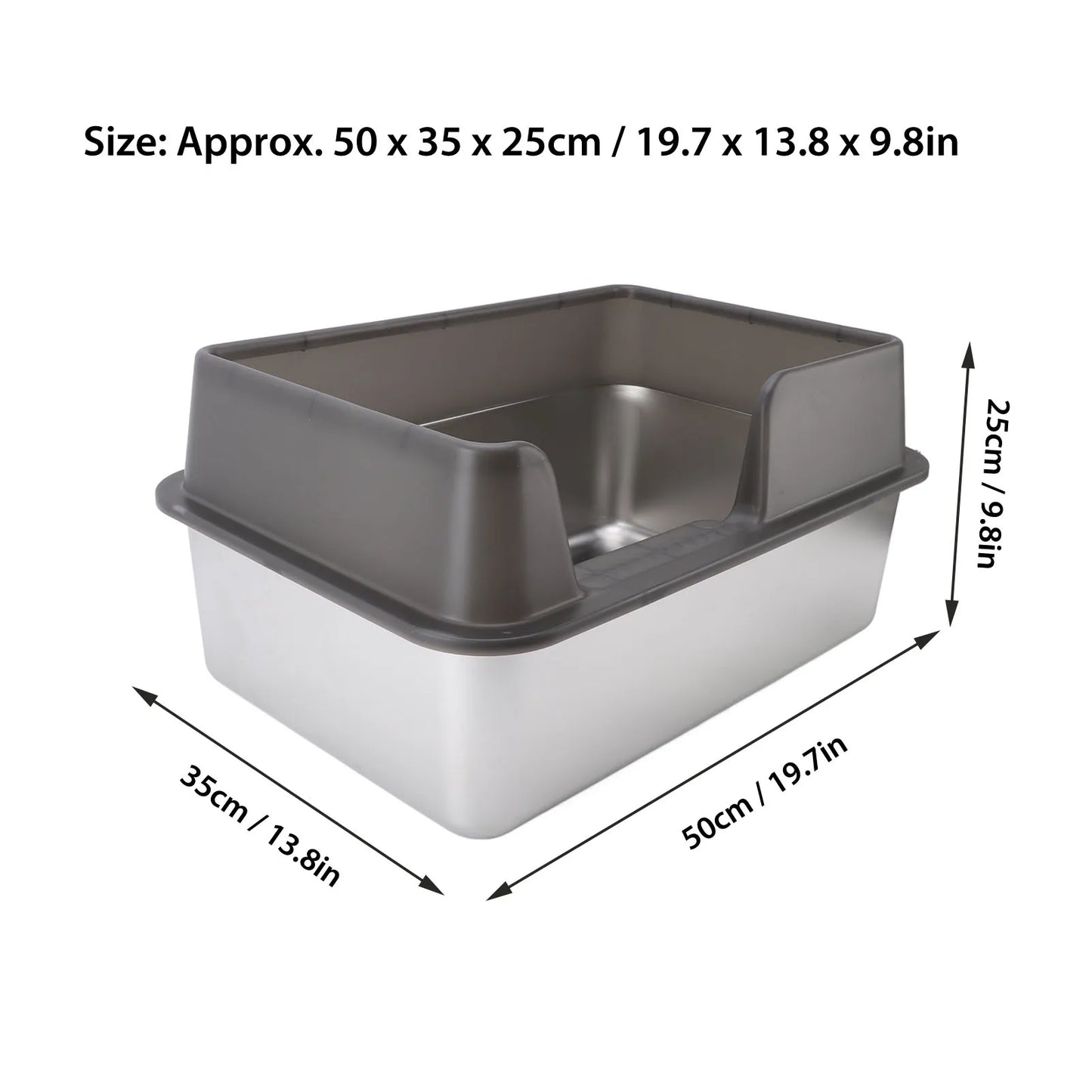 Stainless Steel Cat Litter Pan