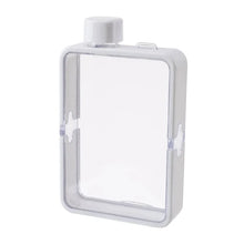 Plastic Flat Bottle for Water Portable Fit in Handbag Free BPA Easy Carry Transparent Bottle DIY Flask Easy to Carry Free Ship
