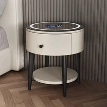 Smart Modern Nightstands Minimalist Multifunctional Drawers Design Nightstands Wireless Charger Sofa Nachttisch Decoration