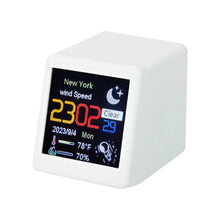 Smart desktop electronic clock WIFI weather and weather station small TV digital ornament
