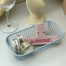 Metal Storage Basket Desktop Sundries Organizer Photocards Holder Stationerry Make Up Sorting Holder Office Home Suppliers