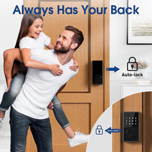 Smart Lock with password, Keyless Entry Door Lock with Touchscreen Keypads, Easy to Install, App Unlock, 50 User Codes