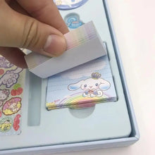 Sanrios Hello Kittys Stationery Set My Melody Kuromi Notebook Stickers Gel Pens Office School Supplier Student Handbook Set Gift