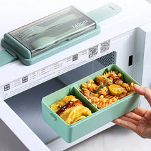 1pc Bento Boxes Portable Double-layer Lunch Box With Cutlery And Lid Reusable Food Storage Container For Students Travelers Offi