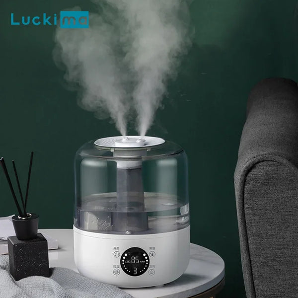 Smart Air Humidifier 3000ML Double Mist for Home Office Essential Oil Aroma Diffuser Adjustable fogger with Remote Control Timer