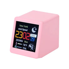 Smart desktop electronic clock WIFI weather and weather station small TV digital ornament