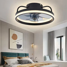 Smart Ceiling Fan Lamps with Remote Control Modern Dilent Dimmable 33cm LED Light for Home Kitchen Living Room Bedroom AC95-260V