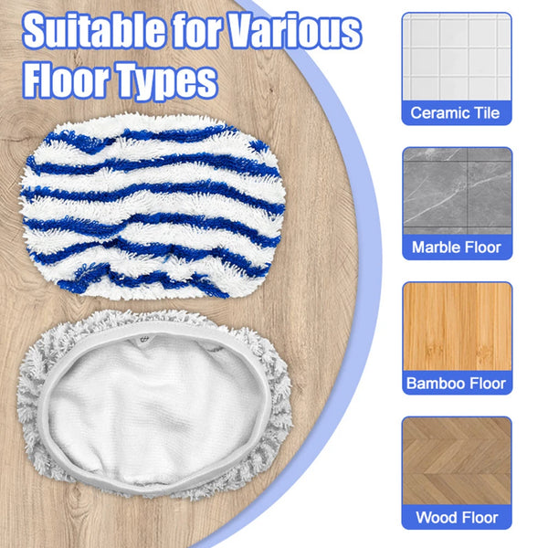 Home Cleaning About 21x14cm Microfiber Mop Cloth Dry And Wet Mop Pads Machine Washable Pads Absorbent Floor Cleaning