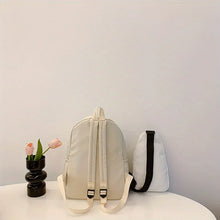 Casual Schoolbag 2pcs Bagset back to school Nylon Women Backpack Female Travel Bag Solid Color Large Capacity School Season 