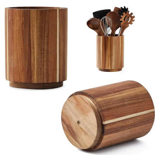 Kitchen Counter Cutlery Box Wooden circular