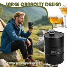 Liquor Flask Large Capacity Flagon Portable Leakproof 750ml Stainless Steel Flask For Workplace Indoors Hiking Picnic Camping