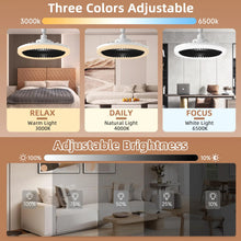 Smart 2 In 1 Ceiling Fan Lamps 3 Speeds Adjustable E27 Base Infinitely Dimmable for Bedroom Study LED Home Decorative Light