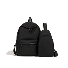 Casual Schoolbag 2pcs Bagset back to school Nylon Women Backpack Female Travel Bag Solid Color Large Capacity School Season 