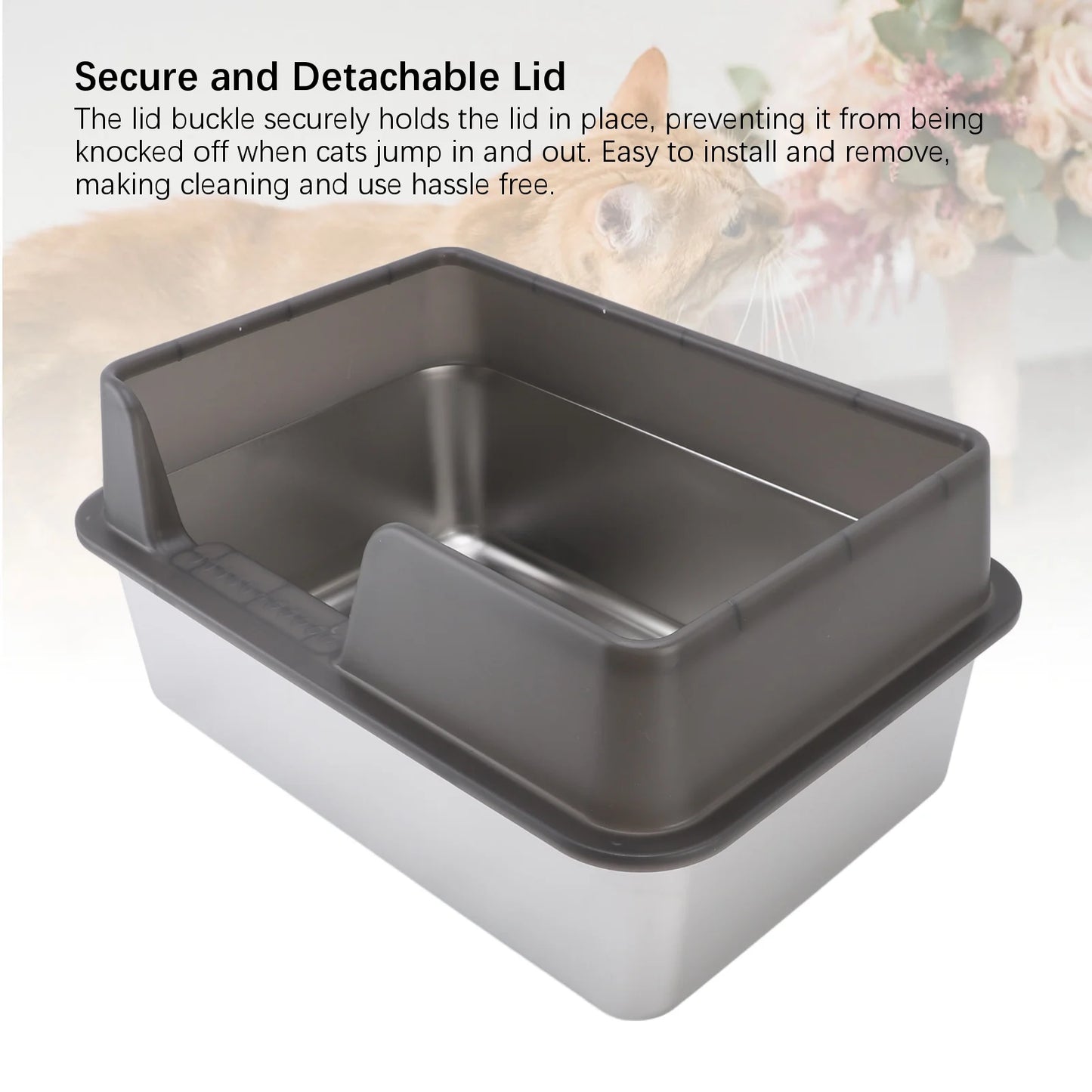 Stainless Steel Cat Litter Pan