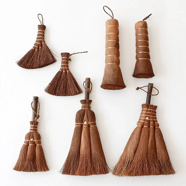 Natural Household Cleaning Broom, Coconut Palm, Silk Cup, Tea Set Brush, Tea Table Cleaning Brush, 1 Piece