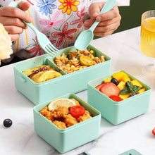 1pc Bento Boxes Portable Double-layer Lunch Box With Cutlery And Lid Reusable Food Storage Container For Students Travelers Offi