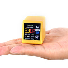 Smart desktop electronic clock WIFI weather and weather station small TV digital ornament