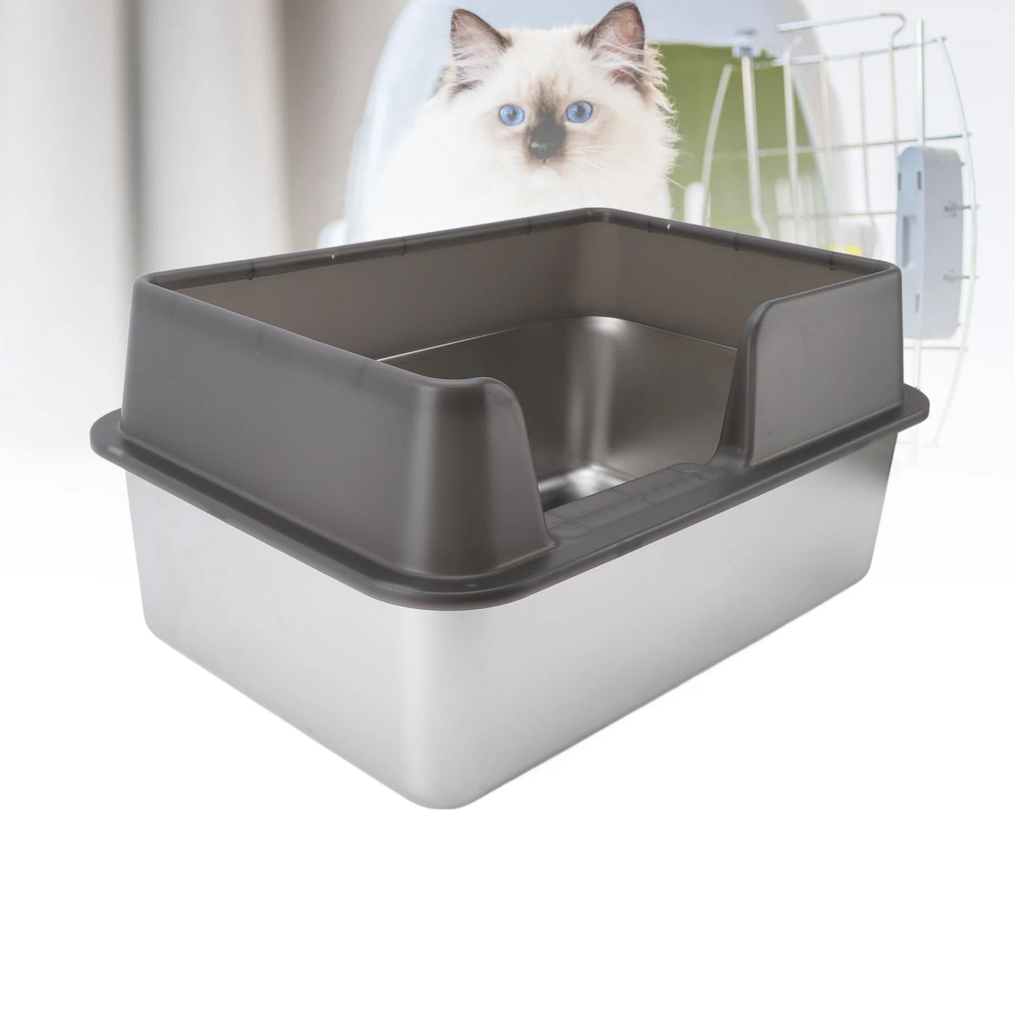 Stainless Steel Cat Litter Pan