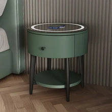 Smart Modern Nightstands Minimalist Multifunctional Drawers Design Nightstands Wireless Charger Sofa Nachttisch Decoration
