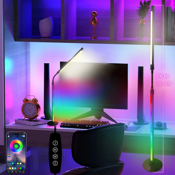 Smart Lamp, Music Sync RGB LED Light Desk Lamp Night Light, Gaming, Ambient Lighting, Gaming Equipment, Adjustable Brightness
