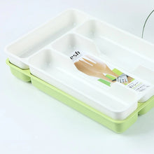 Kitchen Tools Drawer Organizer Tray Spoon Forks Cutlery Separation Finishing Rack Storage Box Portable Cutlery Container