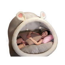 Cute Oversized Adult Child Plush Tent Cozy House Lazy Person Sofa On The Ground Cat's Nest Christmas Cushions Sitting Cushion