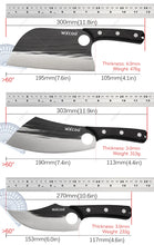Kitchen Chef Meat Cleaver 11PCS Kitchen Knife Set Forged Steel High Hardness Chopping Knife Kitchen Scissors Cooking Tools