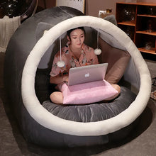 Cute Oversized Adult Child Plush Tent Cozy House Lazy Person Sofa On The Ground Cat's Nest Christmas Cushions Sitting Cushion