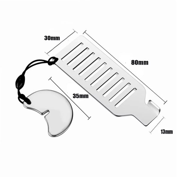 Safety Anti-theft Door Blocker Portable 8cm Stainless Steel Safe Security Tool For Home Privacy Hotel Travel Door Lock Stopper