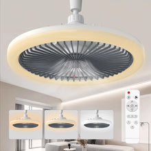 Smart 2 In 1 Ceiling Fan Lamps 3 Speeds Adjustable E27 Base Infinitely Dimmable for Bedroom Study LED Home Decorative Light