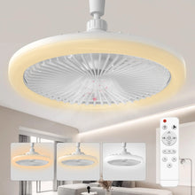 Smart 2 In 1 Ceiling Fan Lamps 3 Speeds Adjustable E27 Base Infinitely Dimmable for Bedroom Study LED Home Decorative Light