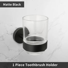 Bathroom Accessories Towel Rack Shelf Bar Roll Paper Holder With Cover Hand Towel Bar Holder Robe Hook Toilet Brush Holder Black