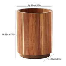 Kitchen Counter Cutlery Box Wooden circular