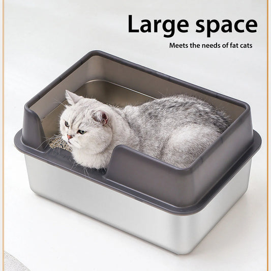 Stainless Steel Cat Litter Pan