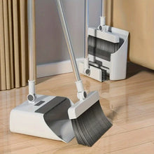 [3-in-1 Cleaning Kit] 3-in-1 Foldable Broom and Dustpan Set - Multi-Surface Cleaning Kit - Durable Plastic for Home and Dorm Use