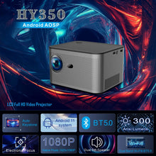 HY350 LED Home Theater Projector, Full HD 1080P, 4K, Android 11.0, 500ANSI, Electronic Focus, BT5.0, Home Cinema