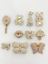 [Random] 30 accessories Detachable DIY everything gold/silver love Bear bow Rabbit stars flower rose decoration, suitable for wo