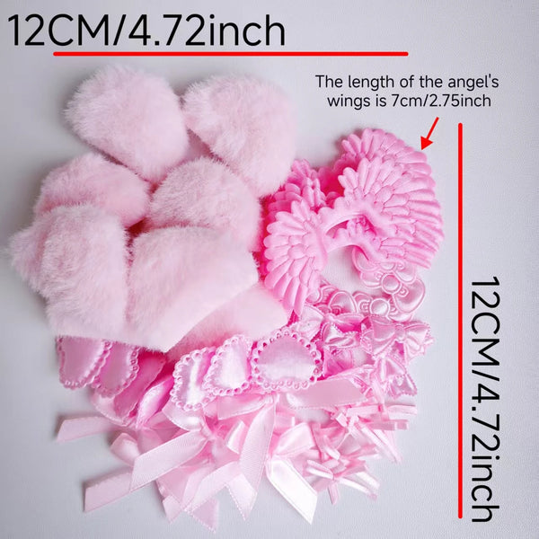 56 pieces Handmade DIY accessories, accessories, materials, packages, color sets, collections, lace card sets, decorative access