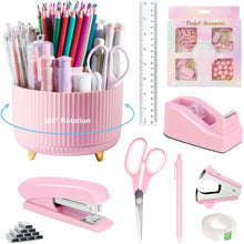 New Set Stationery Practical Desk Organizers Accessories Tool Portable Office Desk Accessories Set Student Stationery Supplies