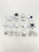 [Random] 30 accessories Detachable DIY everything gold/silver love Bear bow Rabbit stars flower rose decoration, suitable for wo