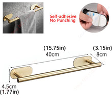 Adhesive Bathroom Hardware Accessories Towel Rack Toilet Paper Dispenser Holder Wall Coat Hooks Towel Rail Ring Roll Hanger Set