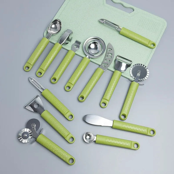 6-piece set of kitchen tools, pizza, baking, fruit tools, household peelers, bottle openers, and kitchenware small tools