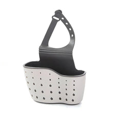 Bathroom and Kitchen Sink Accessories: Storage Holder with Suction Cup for Soap, Sponge and Drain Rack