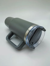 Flat Bottom Cup with Handle and Straw 40oz | Cup Holder for Travel | Insulated Stainless Steel Cup | BPA Free