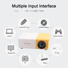 Home Theater Multiple Media Devices Mini Stylish Mini Projector 1080P HDMI Home Theater Movie Use for Movie Home Courtyard Use